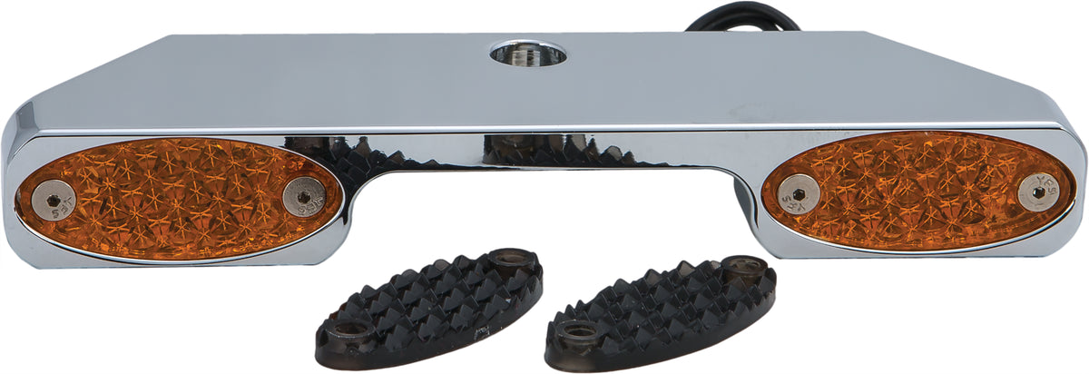 Turn Signal Bar W/Amber Led Narrow Glide Chr - 812-02094 - Pro-One Performance