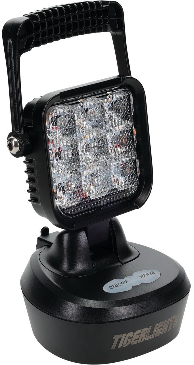 Magnetic Led Work Light Flashing Amber Rechargeable - 12-9700 - Tiger Lights