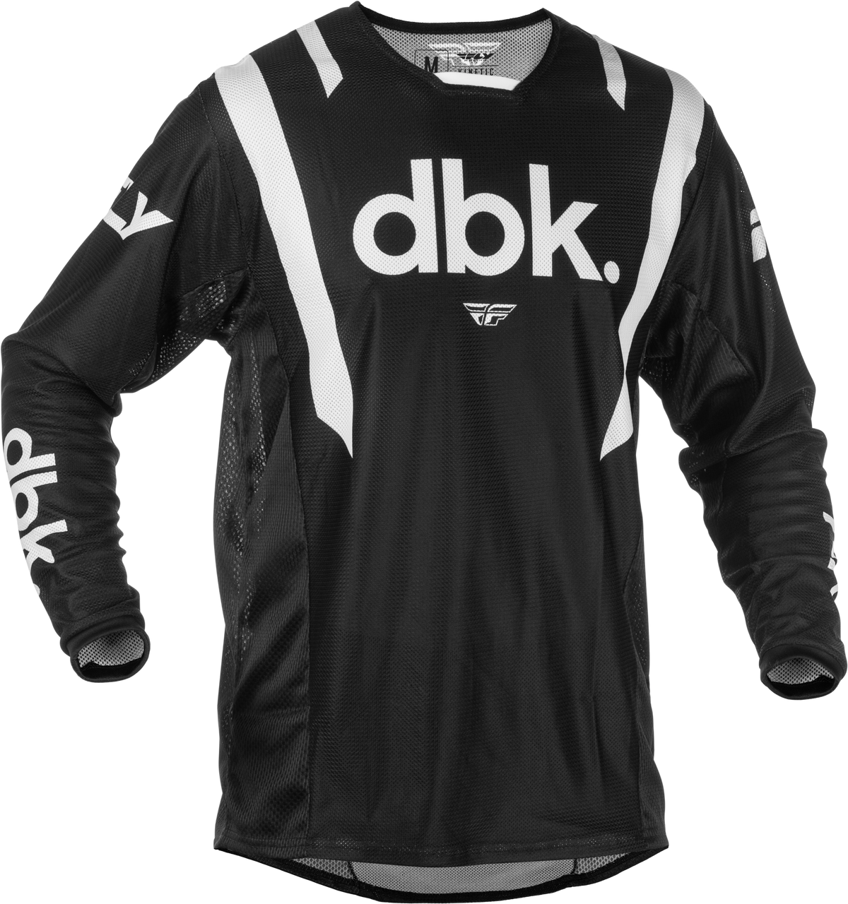 Kinetic Mesh Dbk Jersey Black/White Lg - 379-317L - Fly Racing