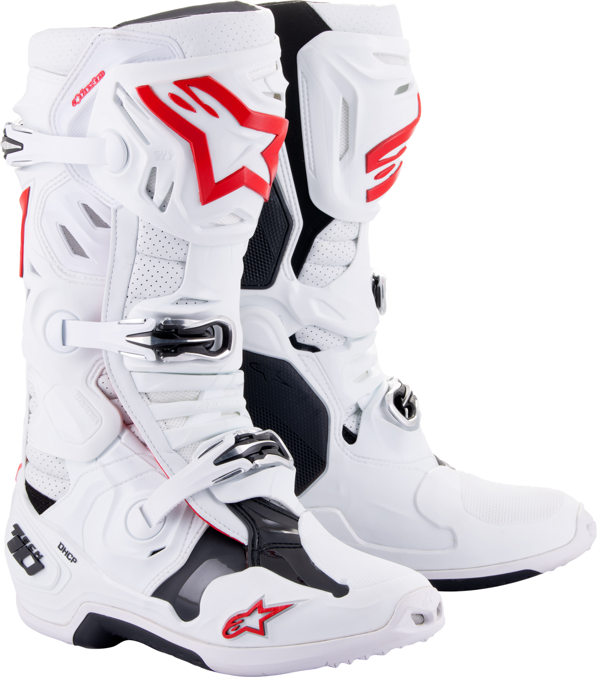 Tech 10 Supervented Boots White/Bright Red Sz 10 - 482-12710 - alpine star