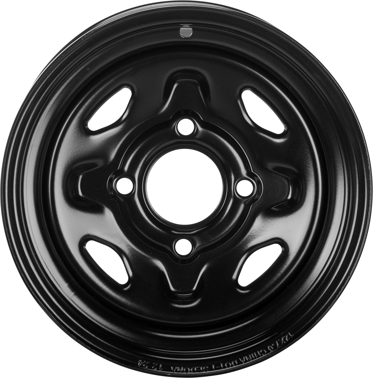 Sedona Steel 12x7 4/110 5+2 Blk Front - 570-9002 - Sedona