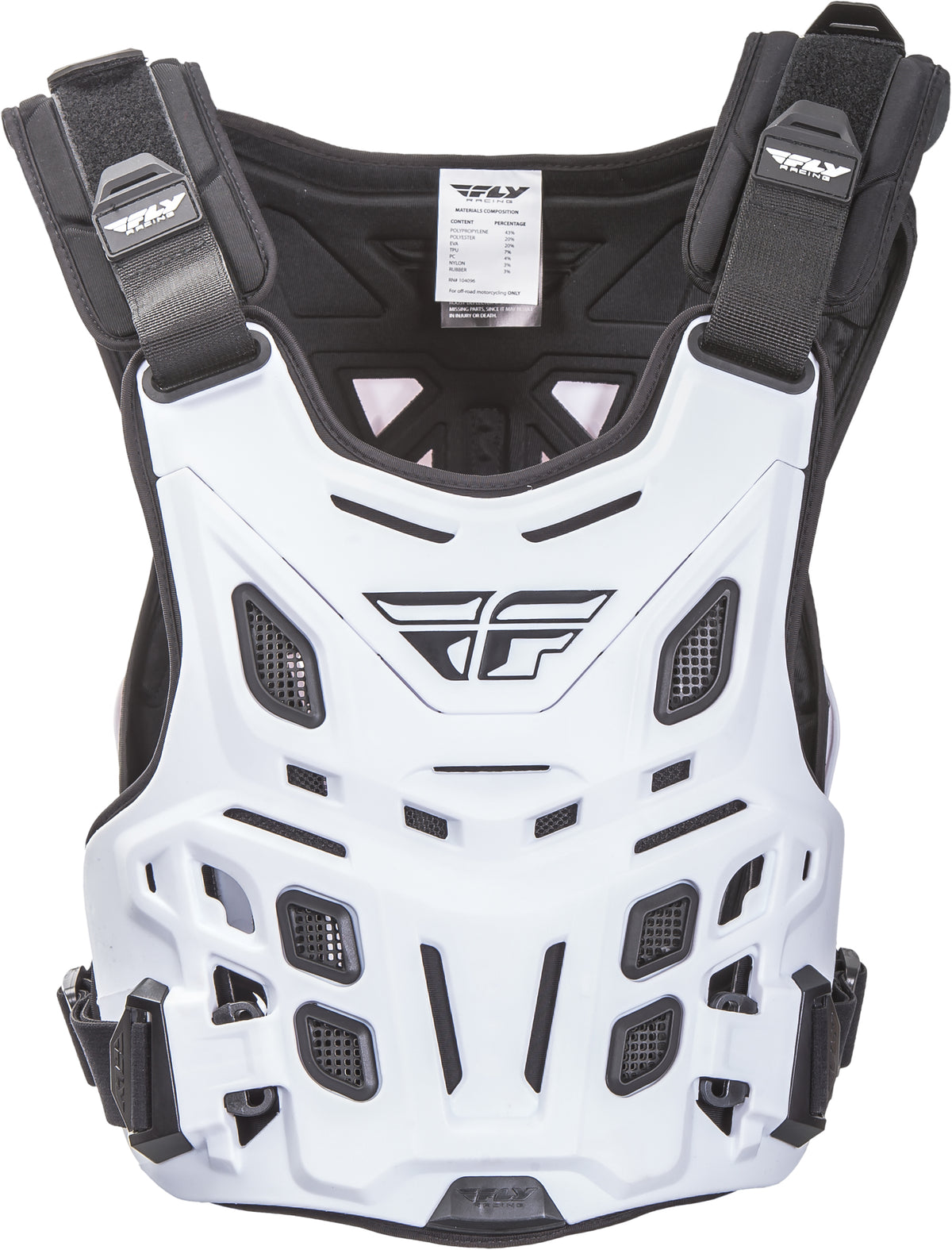 Revel Race Roost Guard White - 36-16040 - Fly Racing
