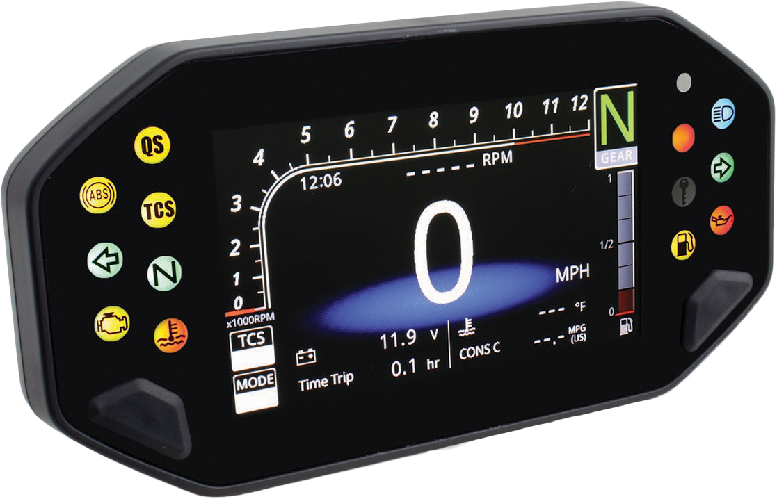 Rx-4 Tft Multifunction Meter Black Yam - 27-5900 - Koso North America