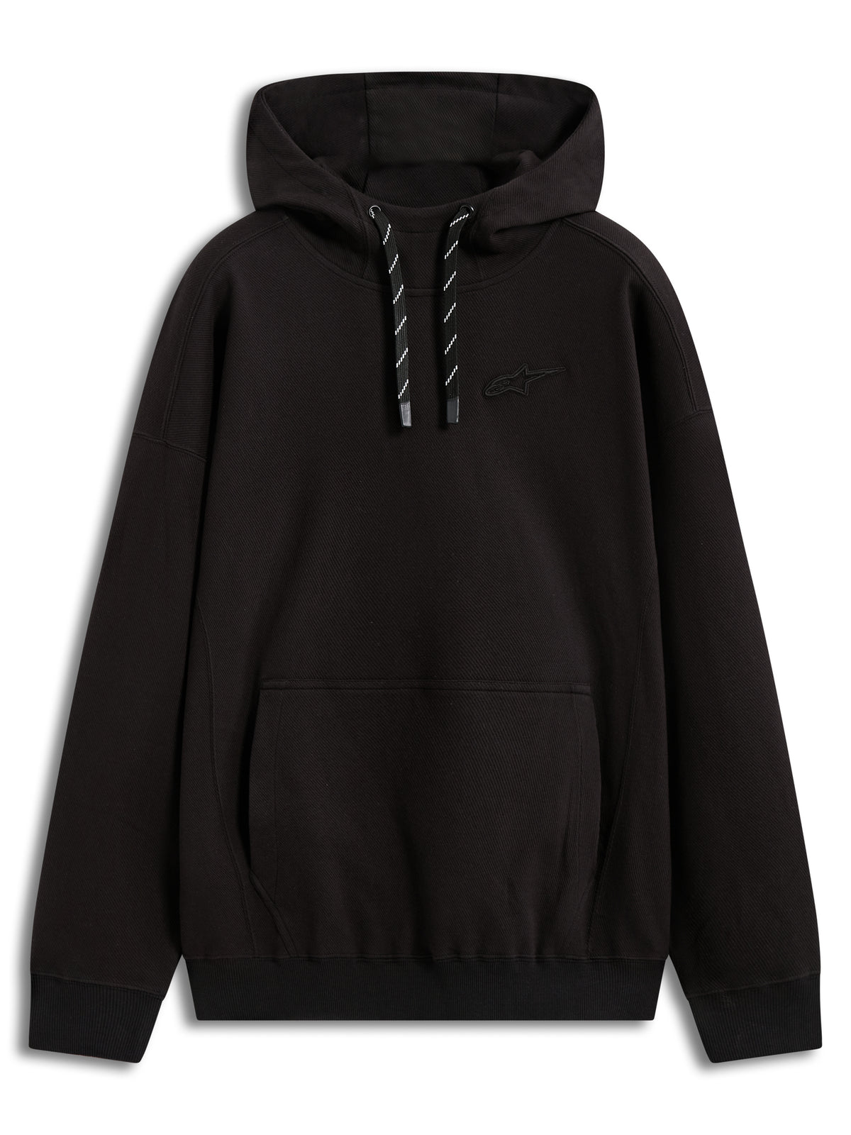 Camino Textured Ovrsizd Hoodie Off Black Xl - 482-76424X - alpine star