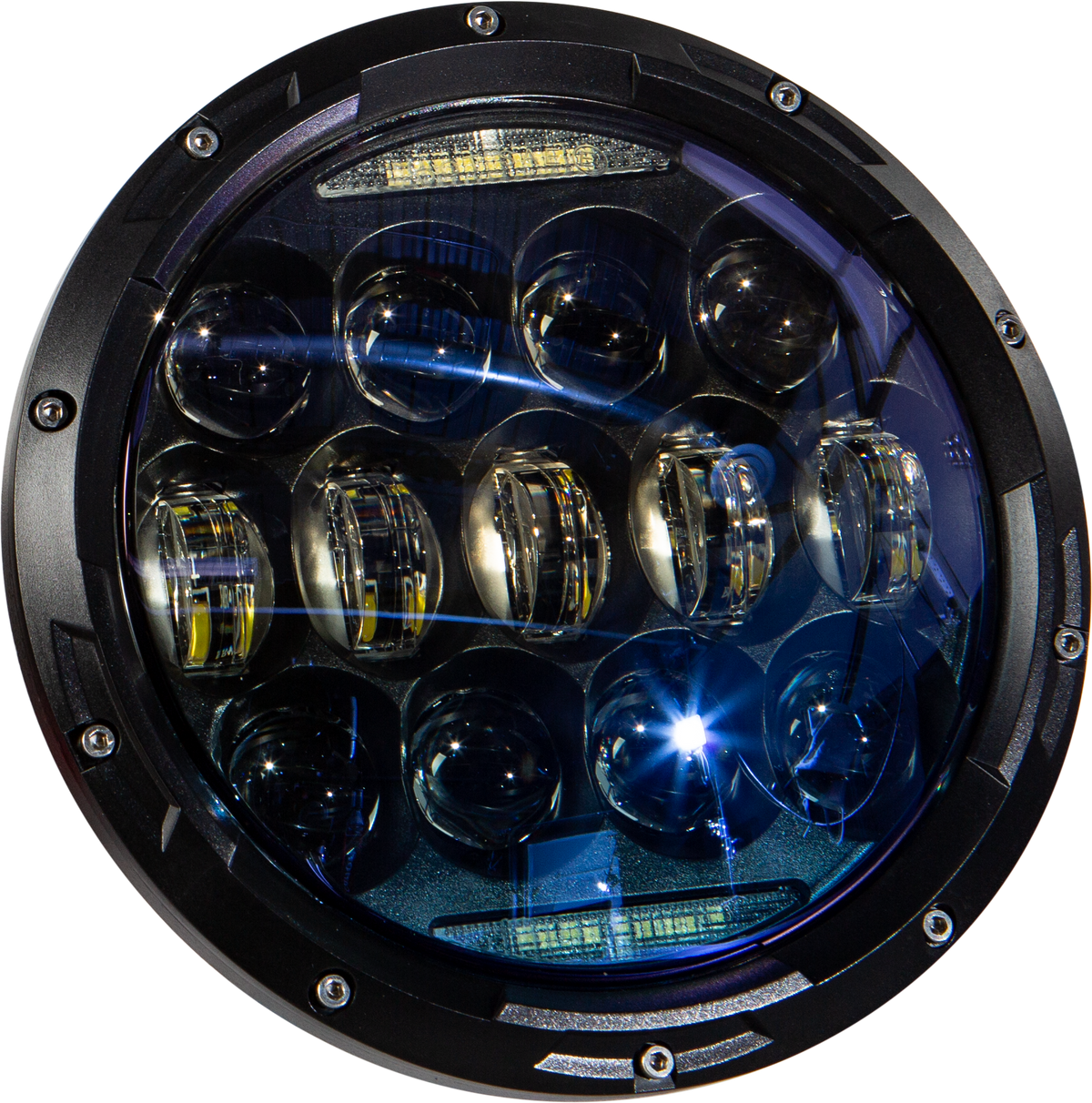 Led Headlight 7" 130w Black 10,000/5000 Lumens - 820-0361 - HardDrive