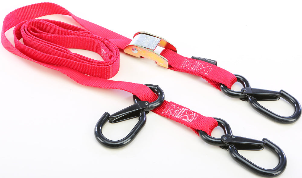 Tie-Down Cam Sec Hook Watercra Watercraft 1"X8' Red Each - 29-1166 - Powertye