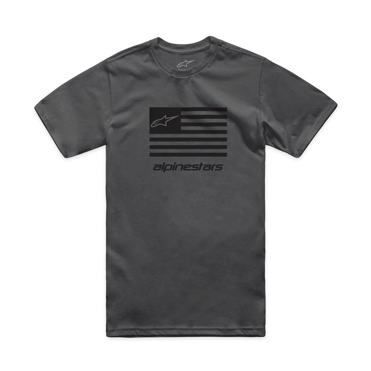 Flag Csf Tee Charcoal/Black Sm - 482-76303S - alpine star