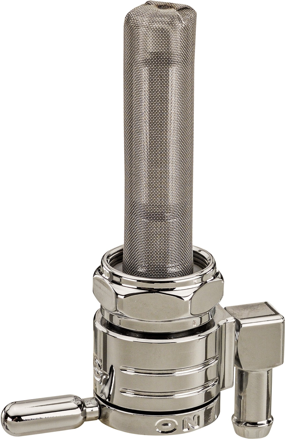 22mm Petcock Downward Chrome 5/16 Hose - 274-0717 - Golan Inc