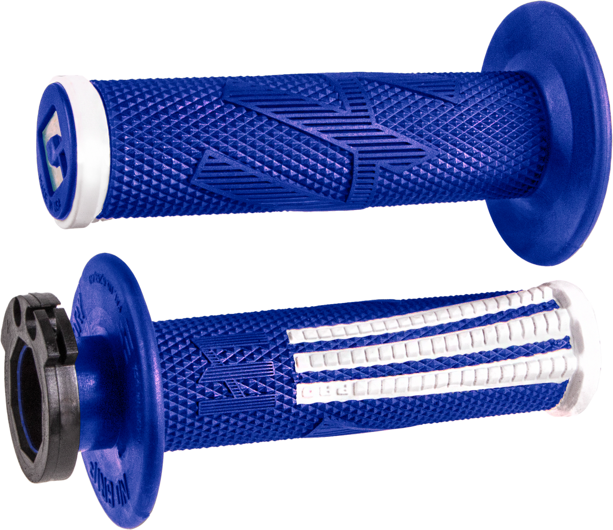 Emig2 Pro V2 Lock-On Grip Blue/White - 206-1083 - ODI Grips