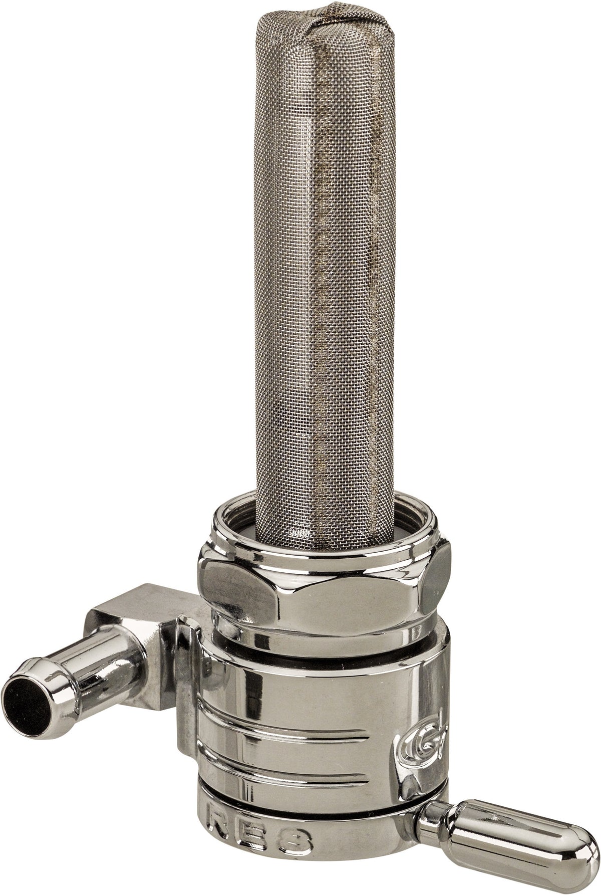 22mm Petcock Forward Chrome 5/16 Hose - 274-0720 - Golan Inc