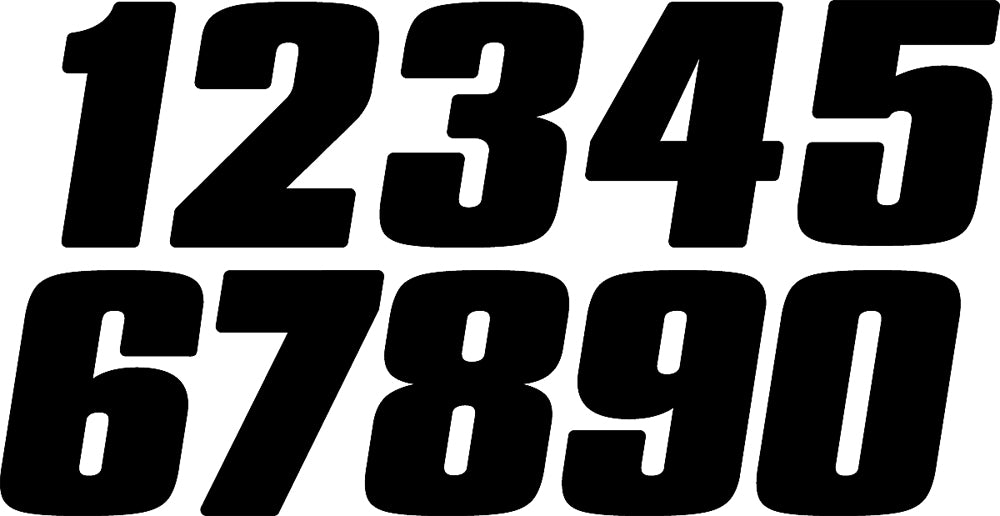 #0 4" White Digits 3/Pk - 09-6400 - Dirt Digits