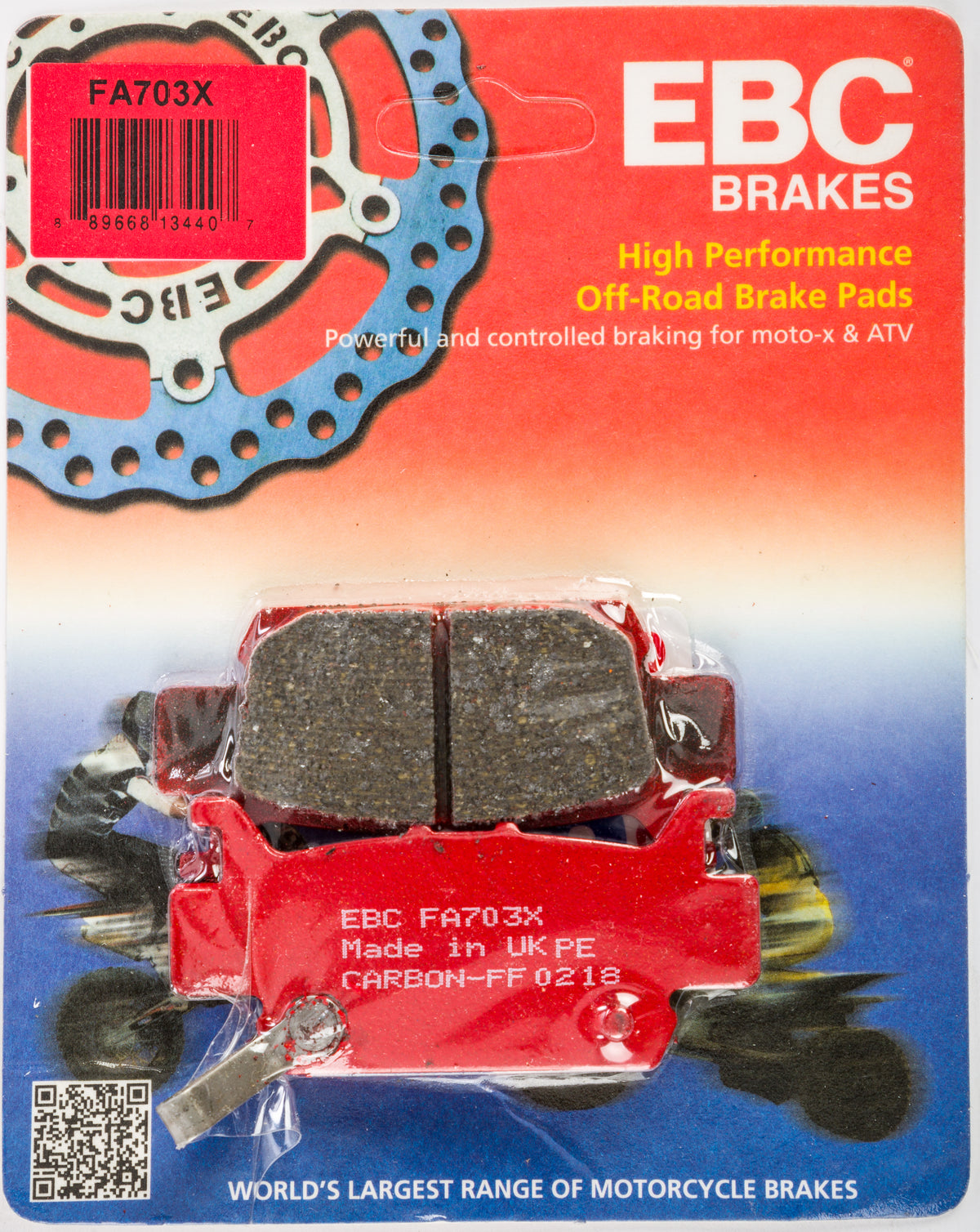Brake Pads Fa703x Carbon X Series - 15-703X - EBC Motorcycle Brakes