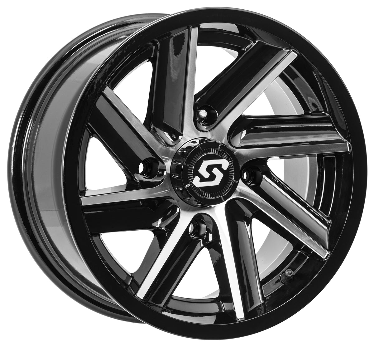 Chopper Wheel 14x7 4/110 5+2 (+10mm) Blk/Machined - 570-1280 - Sedona