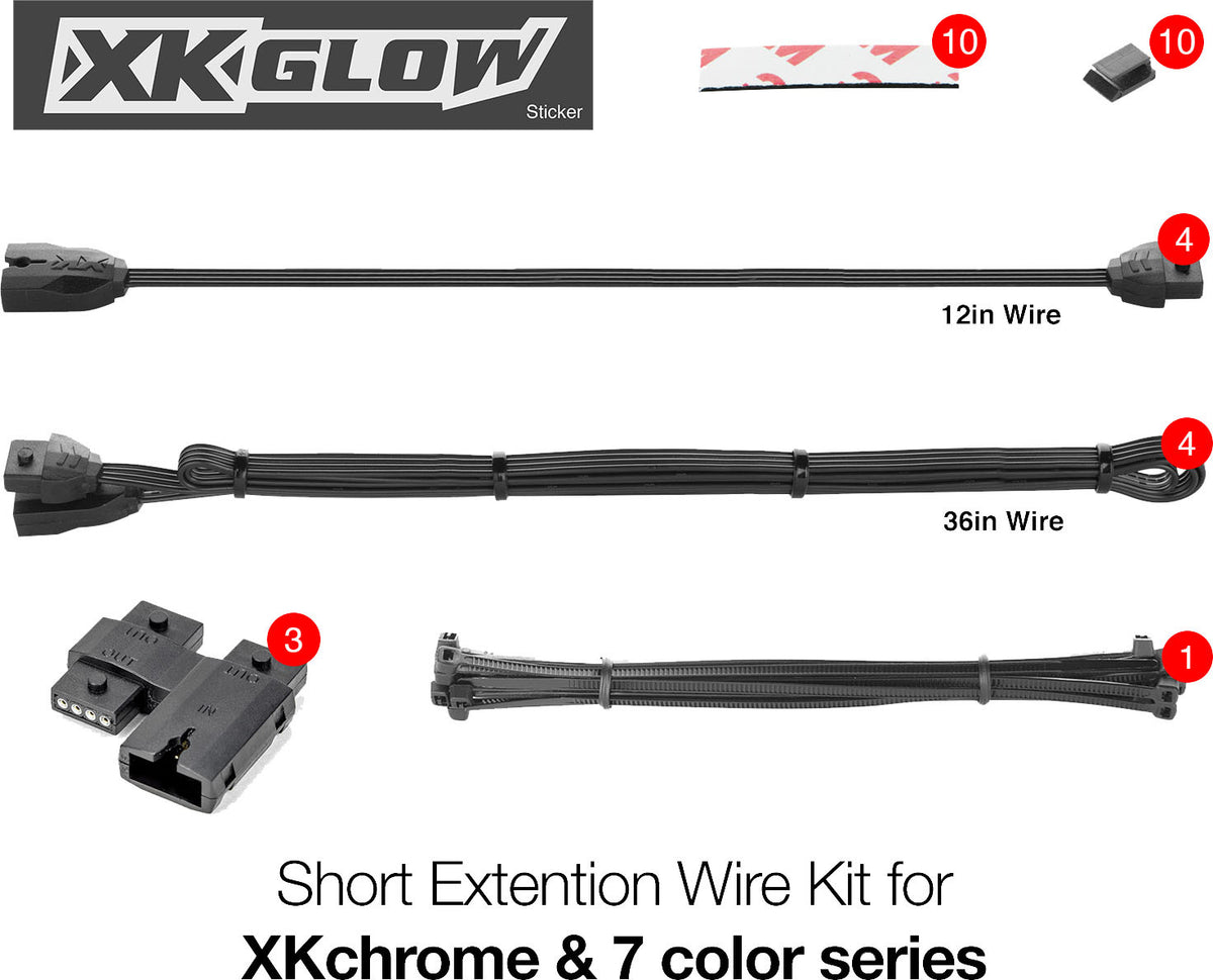 Moto Extension Wire Kit - 653-0040 - XK Glow