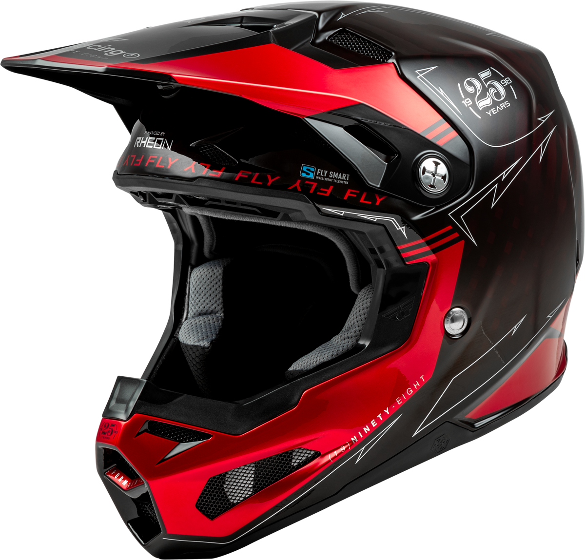 Formula S Carbon Legacy Helmet Red Carbon/Black Xs - 73-4447XS - Fly Racing