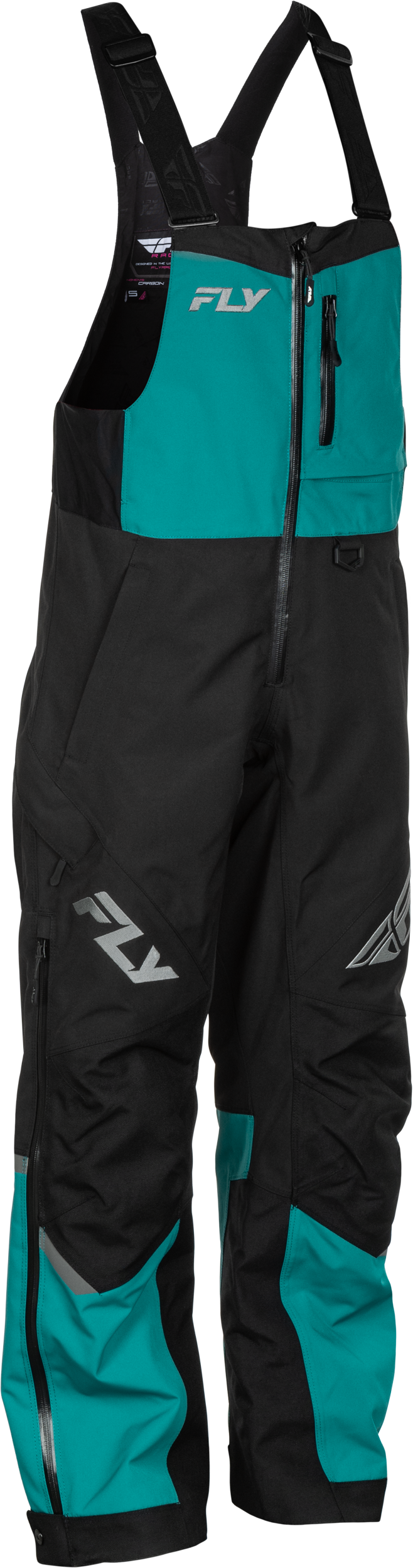 Women'S Carbon Bibs Deep Lake/Black 2x - 470-52152X - Fly Racing