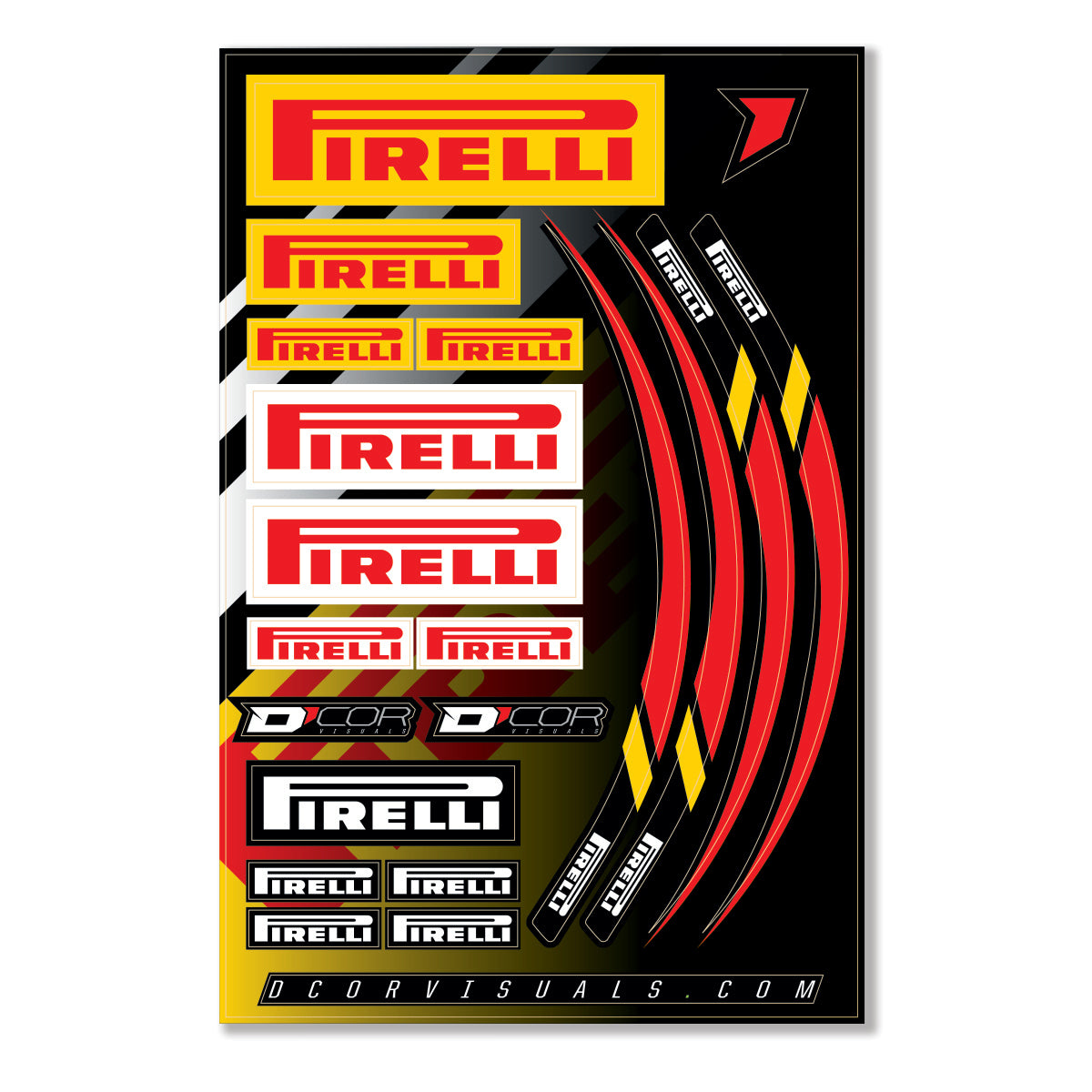 Decal Sheet 12 Mil Pirelli Decal Sheet 12 Mil Pirelli - 862-90119 - DCOR