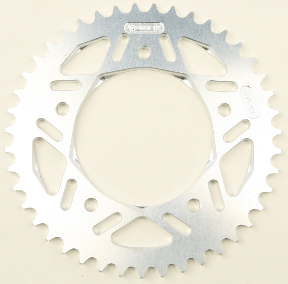 Rear Sprocket Aluminum 43t-525 Sil Yam - 3-65443 - VORTEX