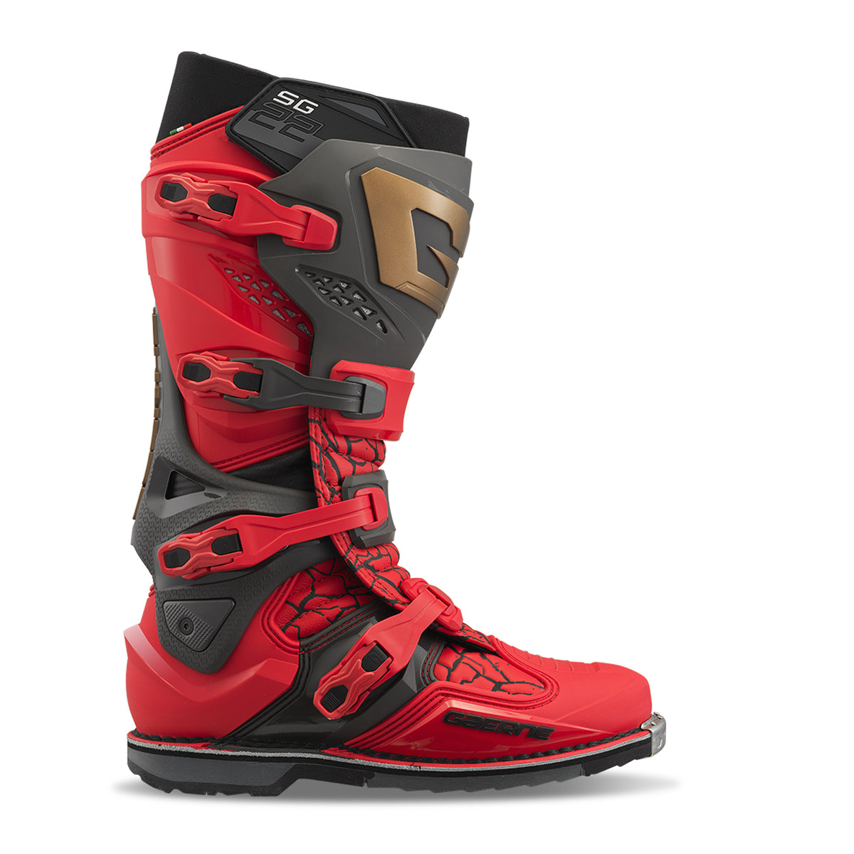 Sg22 Magma Mjk Le Boots Red/Black/Gold Sz 11 - 480-66611 - Gaerne
