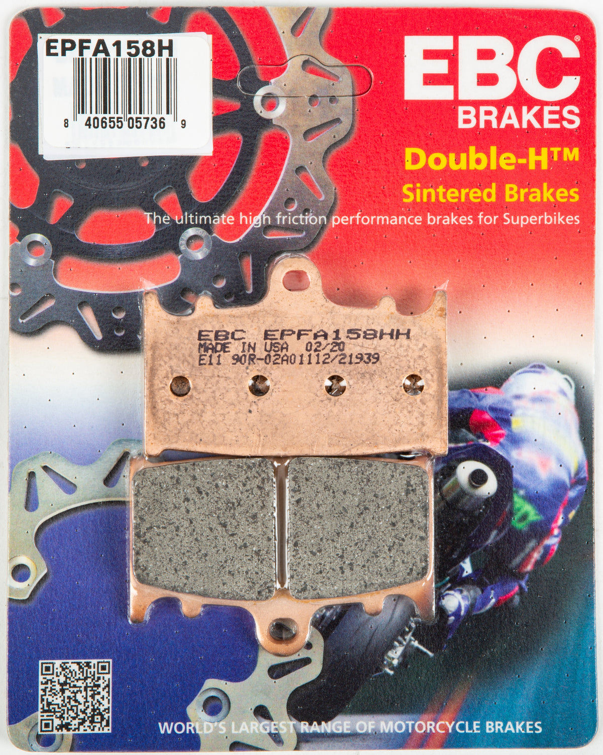 Extreme Pro Brake Pads - 15-158EP - EBC Motorcycle Brakes