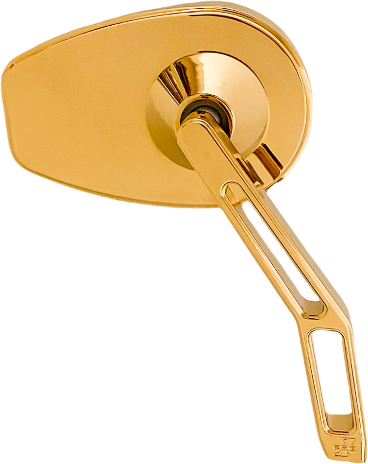 Micro Mirror V2 Cut Stem Right Gold Tin - 812-02115 - Pro-One Performance
