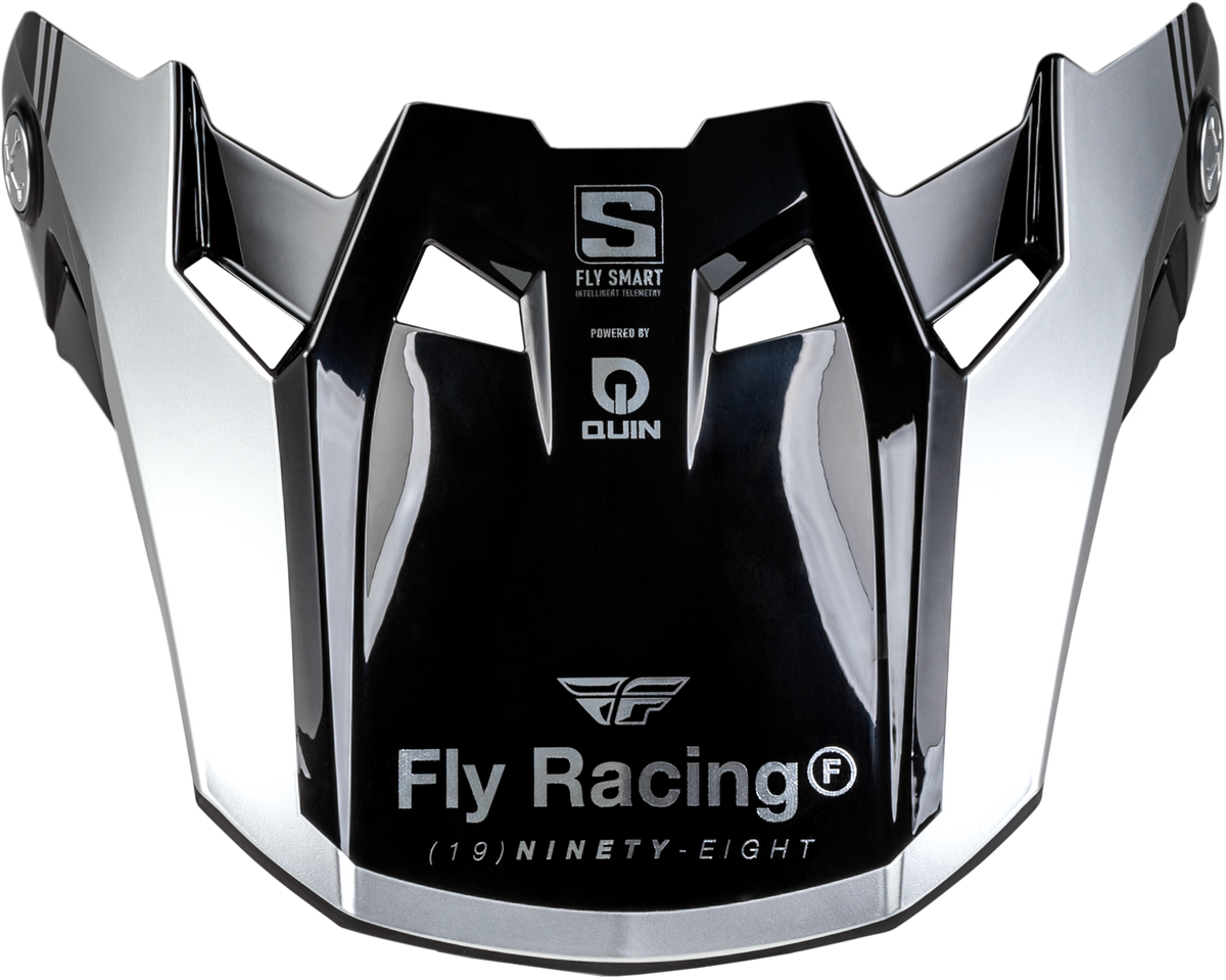 Formula S Carbon Legacy Visor Blue Carbon/Silver Xl/2x - 73-4460 - Fly Racing