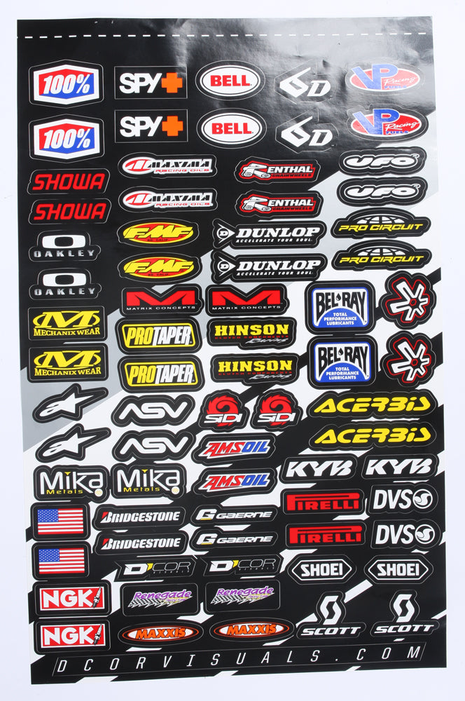 Mx Logos 2 Decal Sheet - 862-90113 - DCOR