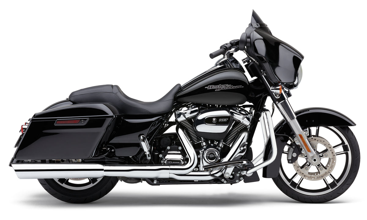 909-Twins 4" Slip-Ons Chrome Flh/Flt 17-25 - 82-96070 - Cobra