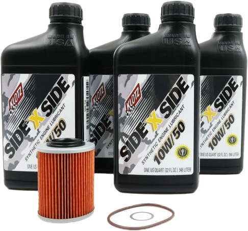 Sidexside Oil Change Kit 10w50 /W Oil Filter Can - 842-0105 - Klotz Oil