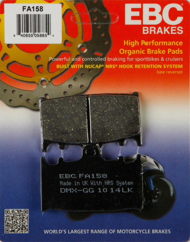 Brake Pads - 15-158 - EBC Motorcycle Brakes