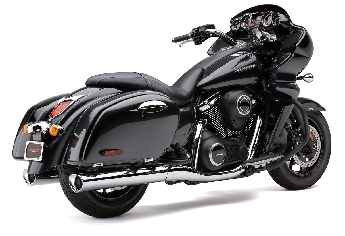 Tri-Flo Slip On Chrome Kaw Voyager/Vaquero - 82-97085 - Cobra