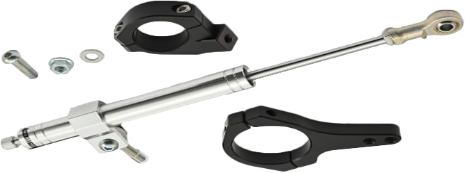 Steering Damper Kit Polished 20-25 Fxlrs - 820-53030 - HardDrive