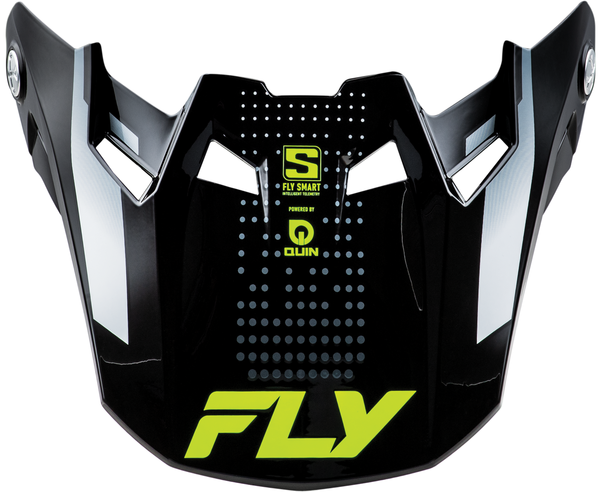 Formula S Carbn Protocol Visor Black Carbon/Grey/Hi-Vis Yl/Sm - 73-4469 - Fly Racing