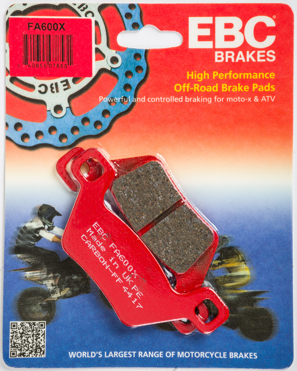 Brake Pads Fa600x Carbon X Series - 15-600X - EBC Motorcycle Brakes