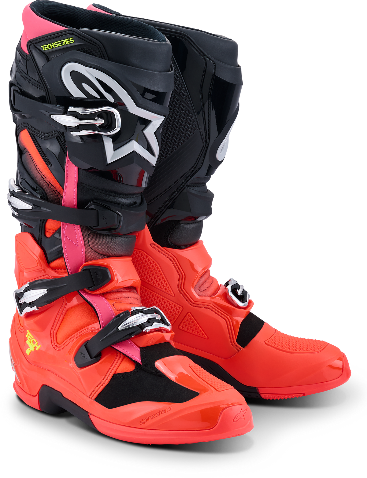 Tech 7 Black/Red Fluo/Pink Fluo 11 - 482-0016211 - alpine star