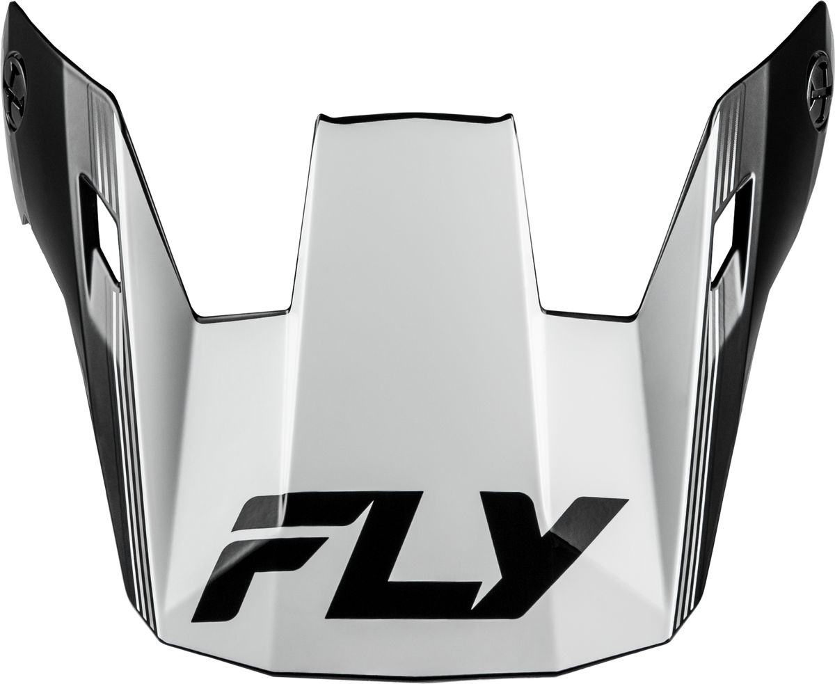Rayce Repeat Helmet Visor Black/White Xs-Lg - 73-8620VM - Fly Racing