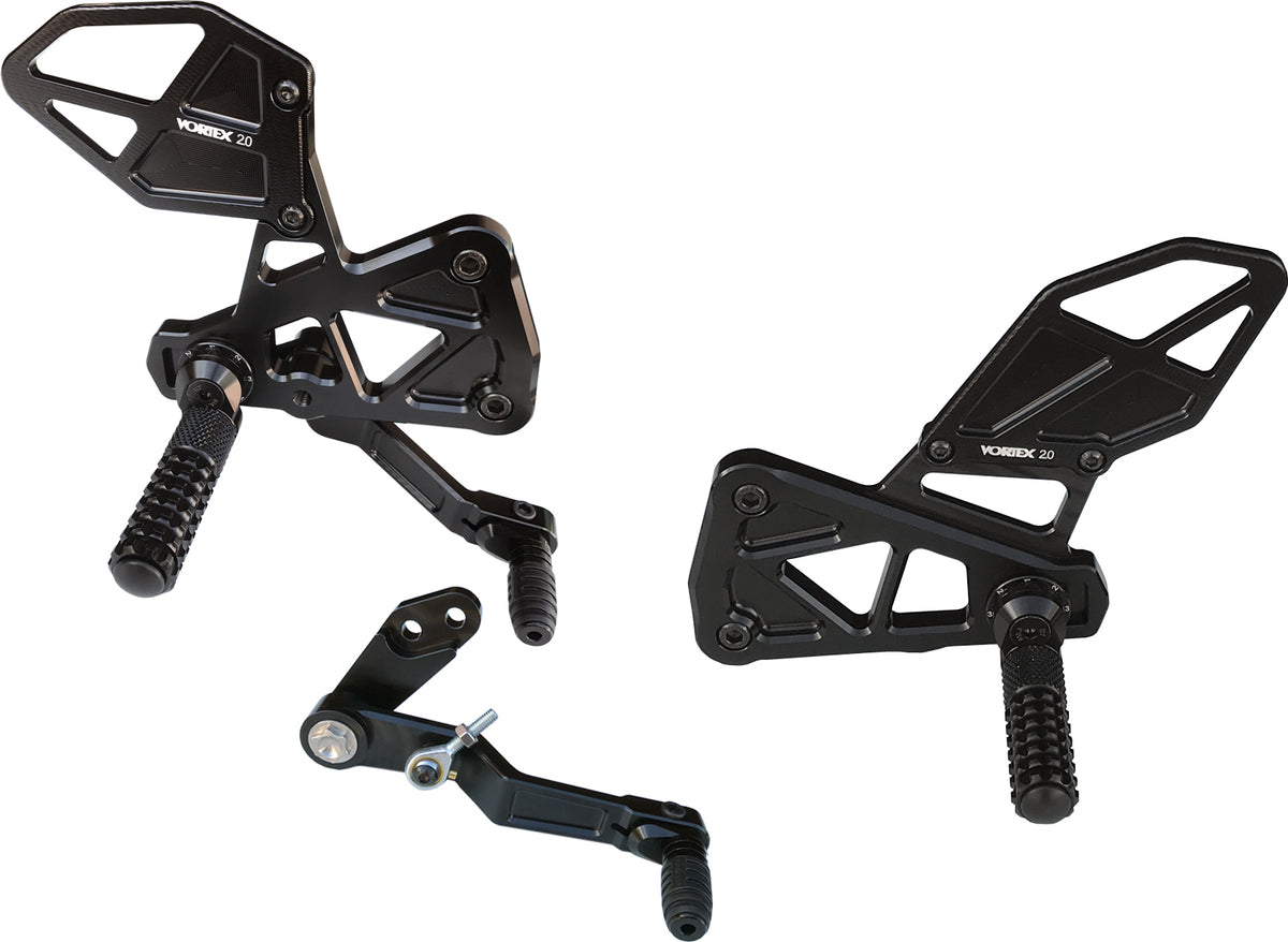 Rear Set Complete Blk Suz - 3-RS591K - VORTEX