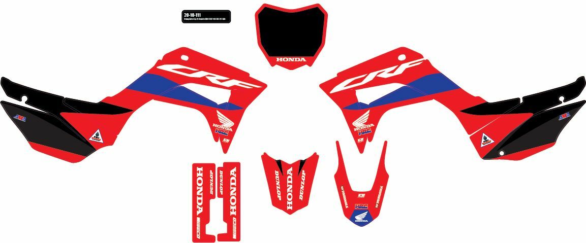 Comp Kit Honda Hrc Black Bg - 862-2010111 - DCOR