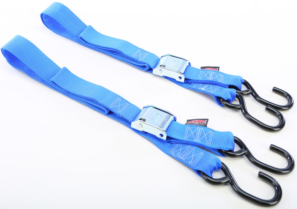 Tie-Down Cam S-Hook 1.5"X5.5' Blue Pair - 29-1122 - Powertye