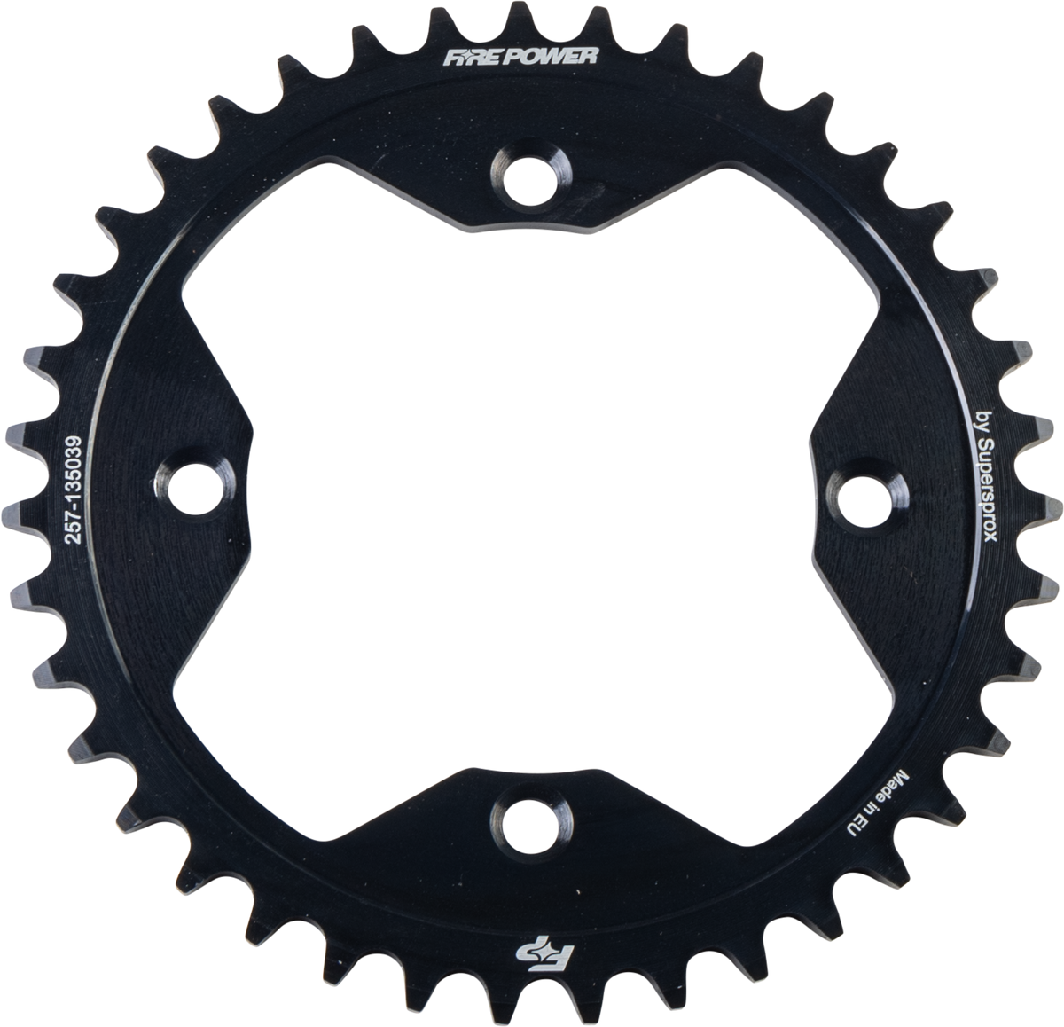 Rear Sprocket Steel 39t Blk - 257-135039 - Fire Power