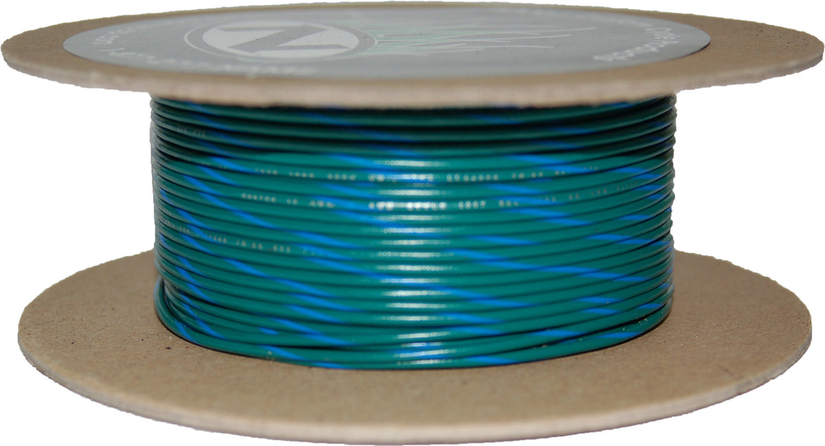 #18-Gauge Green/Blue Stripe 100' Spool Of Primary Wire - 850-08947 - Namz