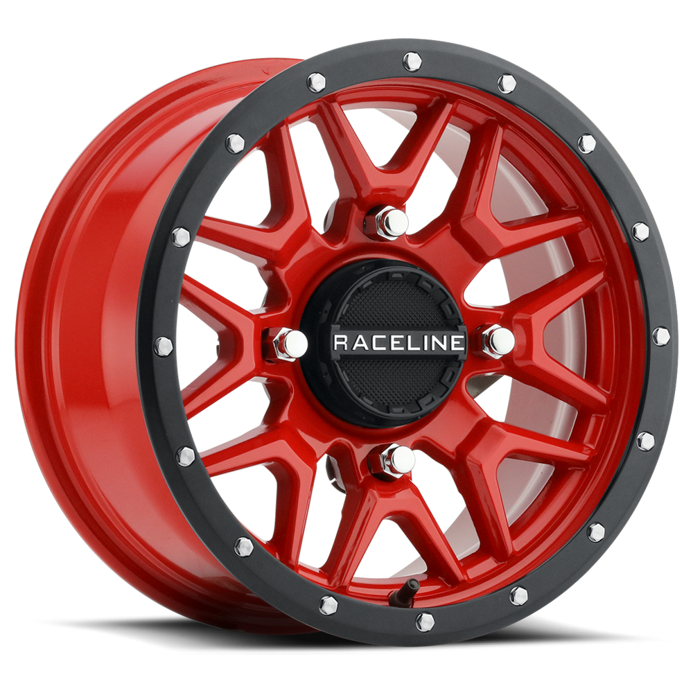 Krank Wheel 15x7 4/137 5+2 (+10mm) Blk/Red - 570-1687 - Raceline