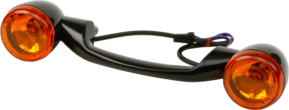 Turnsignal Light Bar Black W/Amber Lenses - 820-52362 - HardDrive