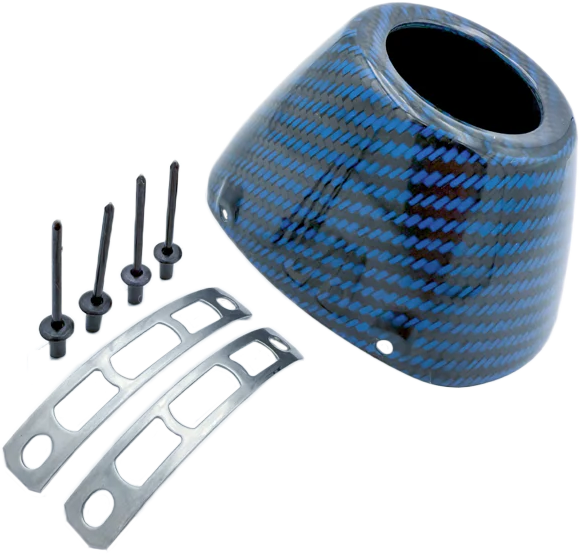 Carbon Cap 4.1 New Style Blue Carbon - 79-040694 - FMF Racing