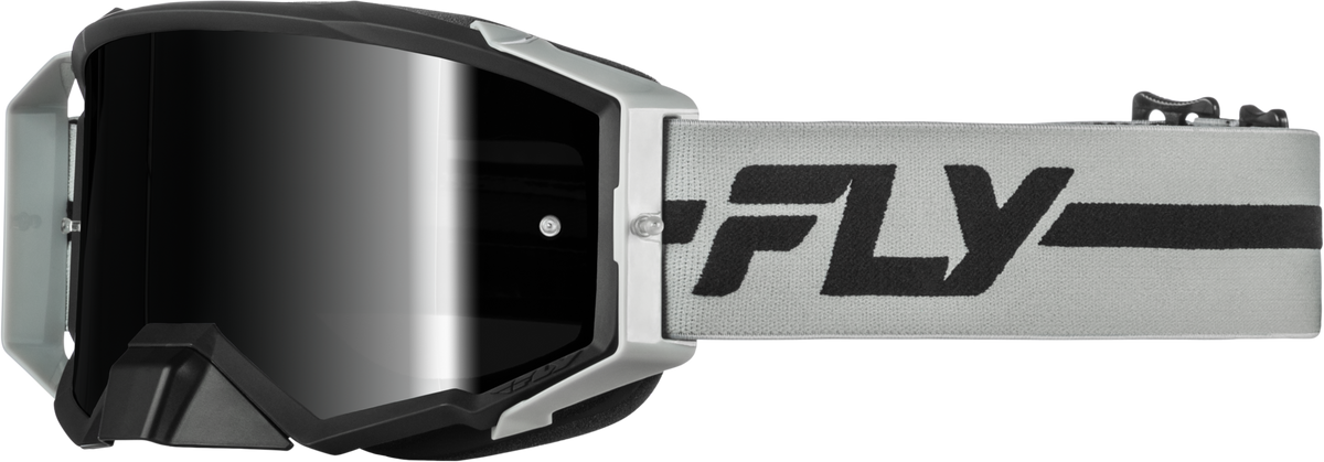 Zone Pro Goggle Grey/Black W/ Black Mirror/Smoke Lens - 37-51916 - Fly Racing