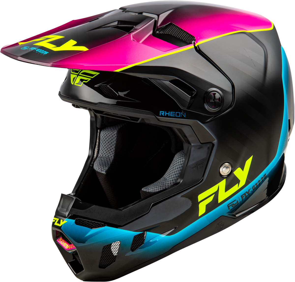 Formula Cc Underglow Helmet Black/Pink/Blue Md - M73-4350M - Fly Racing