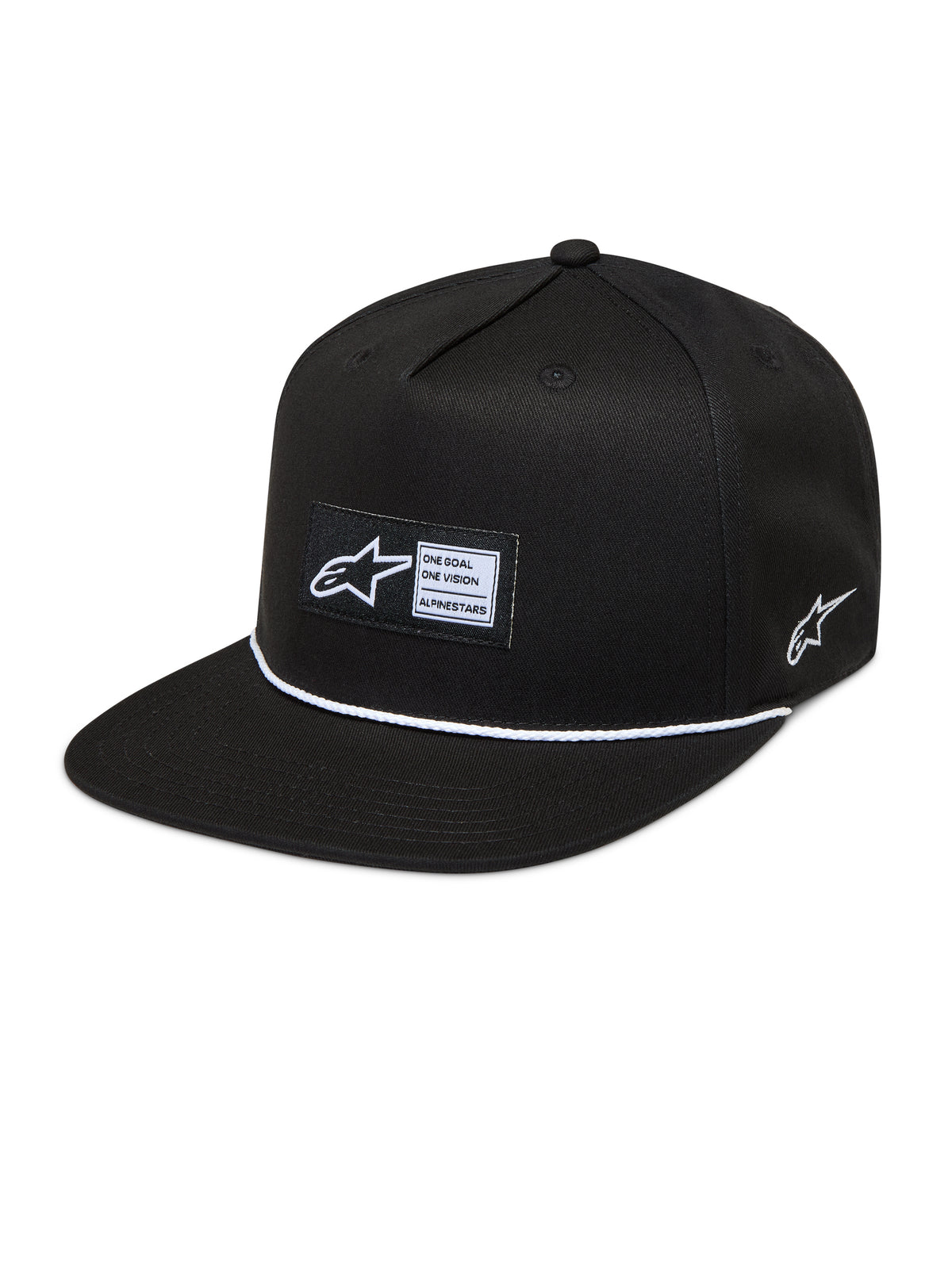 Label Snapback Hat Black - 482-76461 - alpine star
