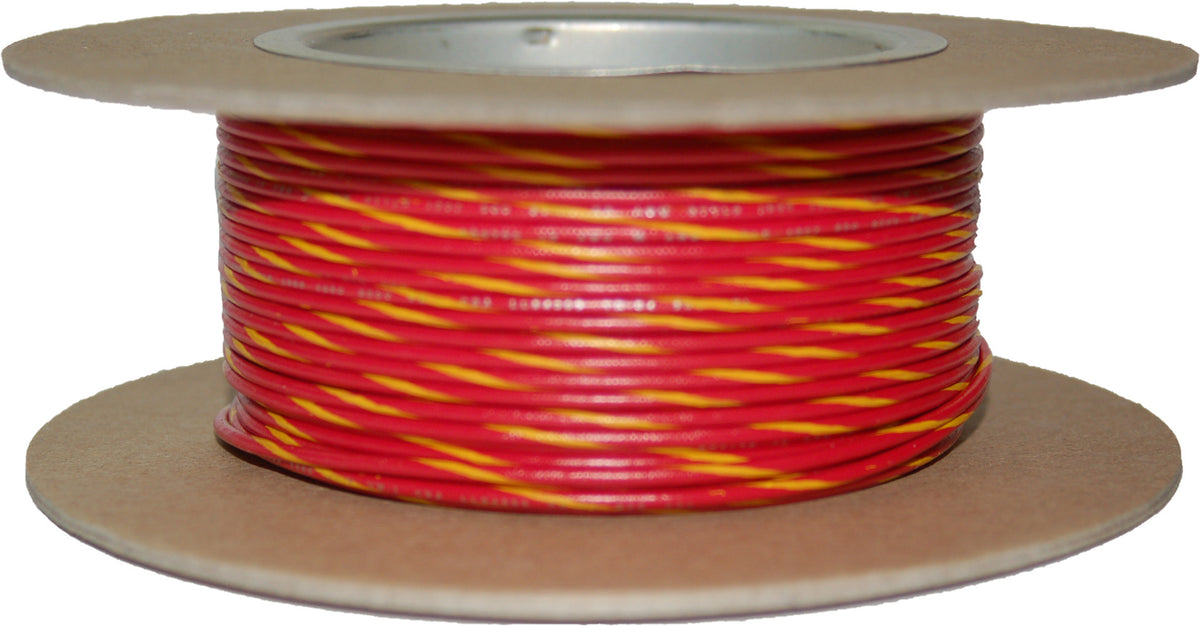 #18-Gauge Red/Yellow Stripe 100' Spool Of Primary Wire - 850-08941 - Namz