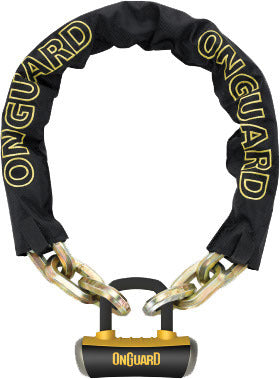 Beast 8016l Chain With U-Lock Black/Yellow 6 Ft - 57-9600 - OnGuard