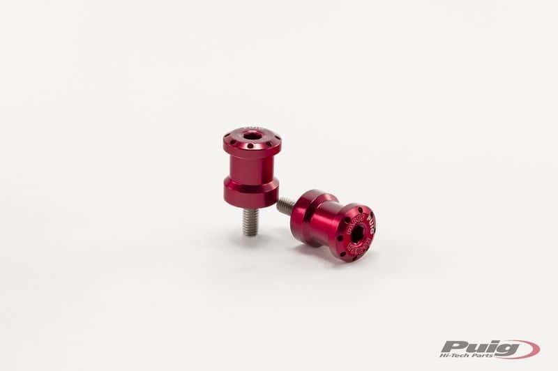 Swingarm Spools Hi-Tech 6mm Red 2/Pk - 561-4000R - PUIG